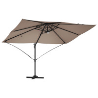 Produktbild för Parasoll Taupe 351 x 250 x 253 cm Polyester och aluminium