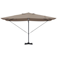 Produktbild för Parasoll Taupe 351 x 250 x 253 cm Polyester och aluminium