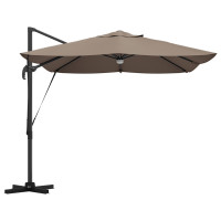 Produktbild för Parasoll Taupe 351 x 250 x 253 cm Polyester och aluminium