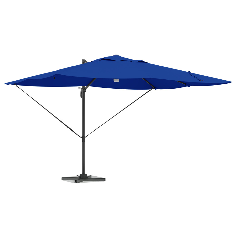 Produktbild för Parasoll 351 x 250 x 253 cm Polyester och aluminium Azurblå