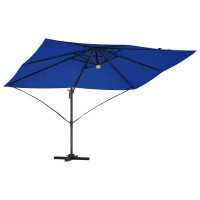 Produktbild för Parasoll 351 x 250 x 253 cm Polyester och aluminium Azurblå