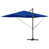 Produktbild för Parasoll 351 x 250 x 253 cm Polyester och aluminium Azurblå