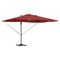 Produktbild för Parasoll Terracotta 351 x 250 x 253 cm Polyester och aluminium