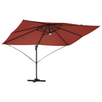 Produktbild för Parasoll Terracotta 351 x 250 x 253 cm Polyester och aluminium