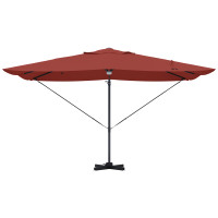 Produktbild för Parasoll Terracotta 351 x 250 x 253 cm Polyester och aluminium