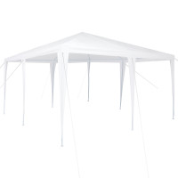 Produktbild för Partytält Vit 400 x 400 x 266 cm Polyeten och Stål