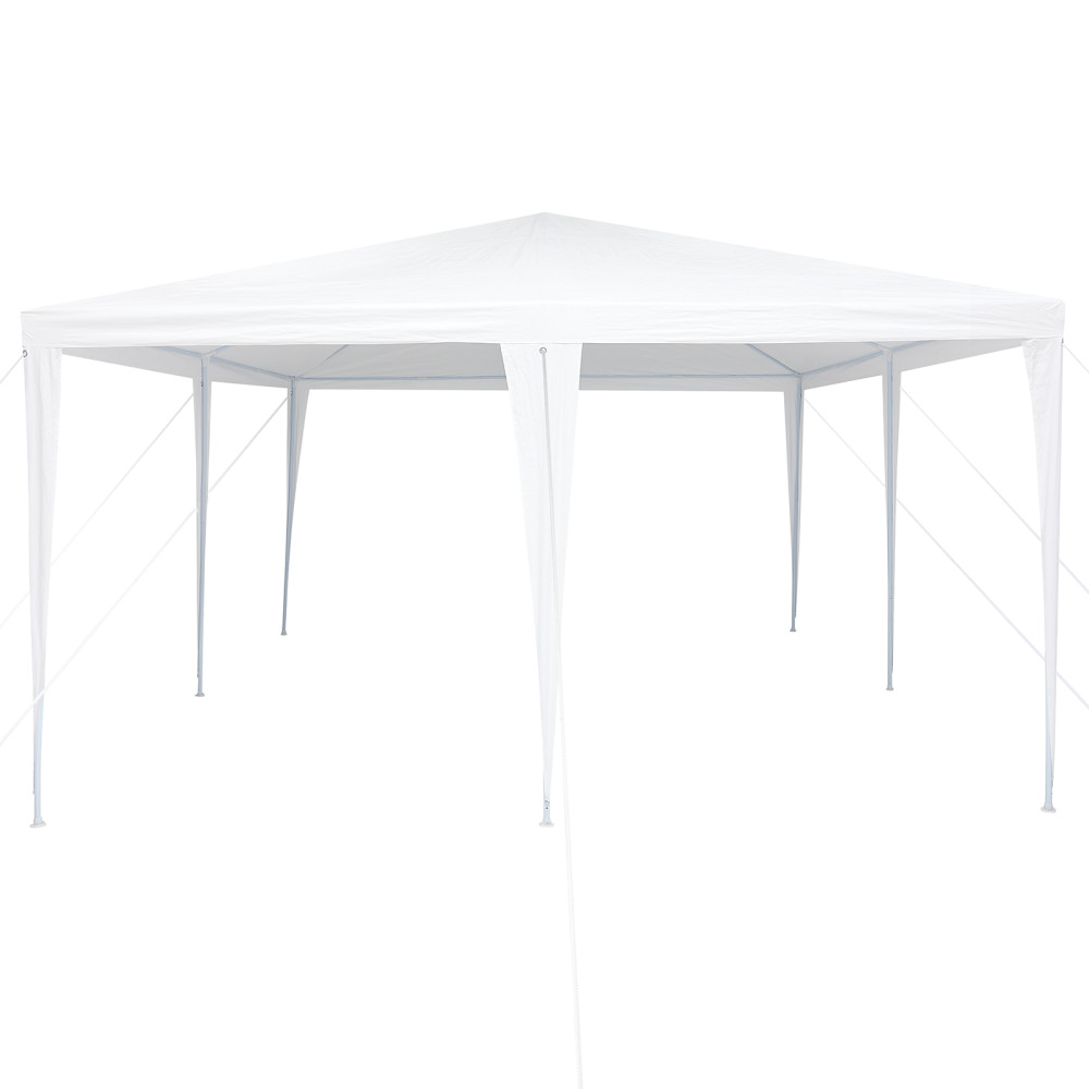 Produktbild för Partytält Vit 400 x 400 x 266 cm Polyeten och Stål