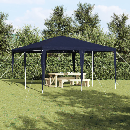 vidaXL Partytält Blå 400 x 400 x 266 cm Polyeten och Stål