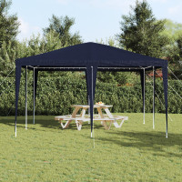 Produktbild för Partytält Blå 400 x 400 x 266 cm Polyeten och Stål