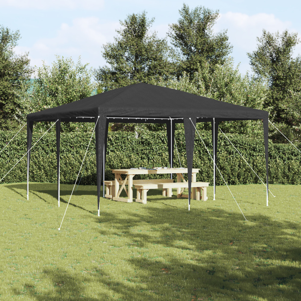 Produktbild för Partytält Antracit 400 x 400 x 266 cm Polyeten och Stål