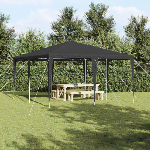 vidaXL Partytält Antracit 400 x 400 x 266 cm Polyeten och Stål
