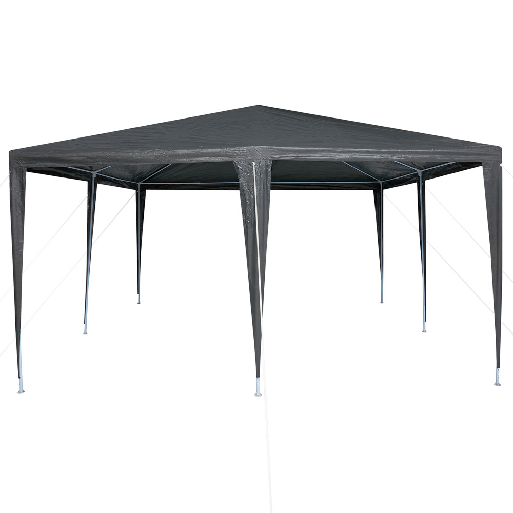 Produktbild för Partytält Antracit 400 x 400 x 266 cm Polyeten och Stål