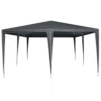 Produktbild för Partytält Antracit 400 x 400 x 266 cm Polyeten och Stål