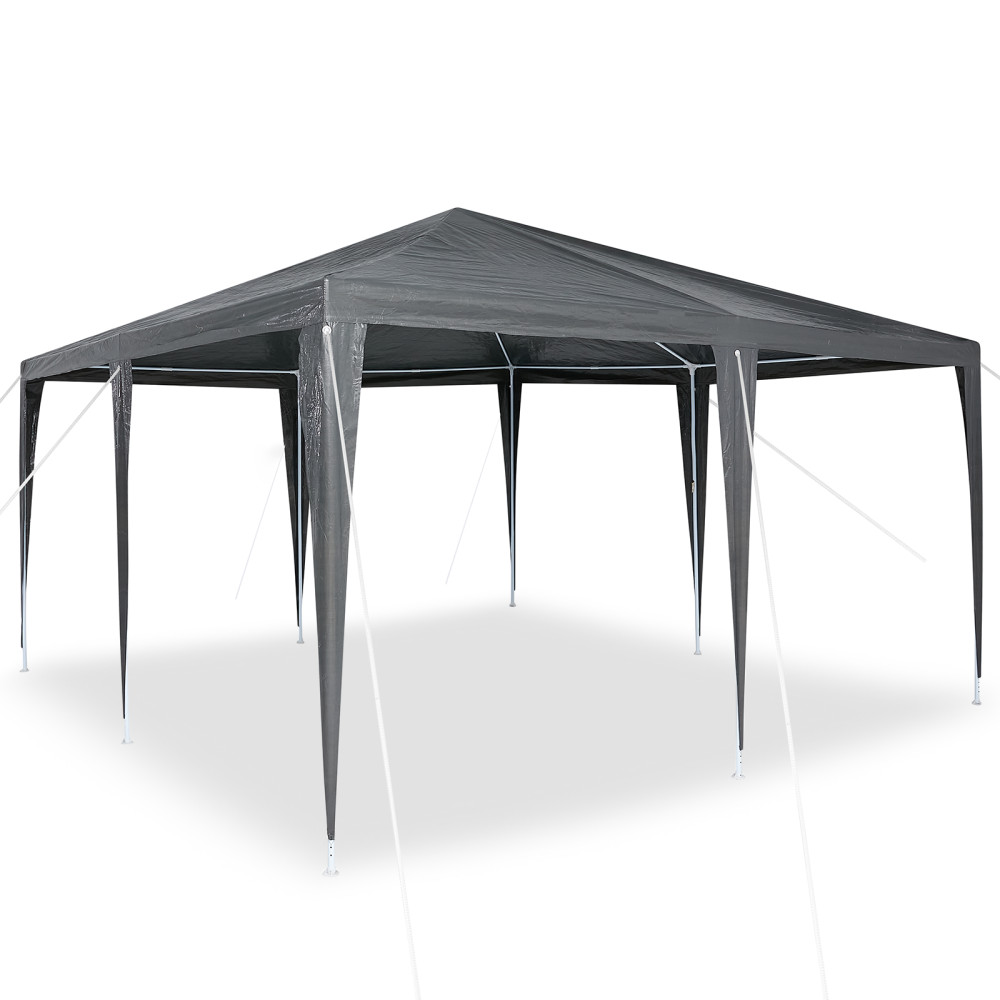 Produktbild för Partytält Antracit 400 x 400 x 266 cm Polyeten och Stål