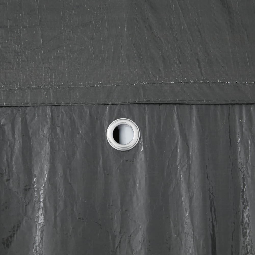Produktbild för Partytält Antracit 400 x 400 x 266 cm Polyeten och Stål