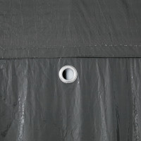 Produktbild för Partytält Antracit 400 x 400 x 266 cm Polyeten och Stål