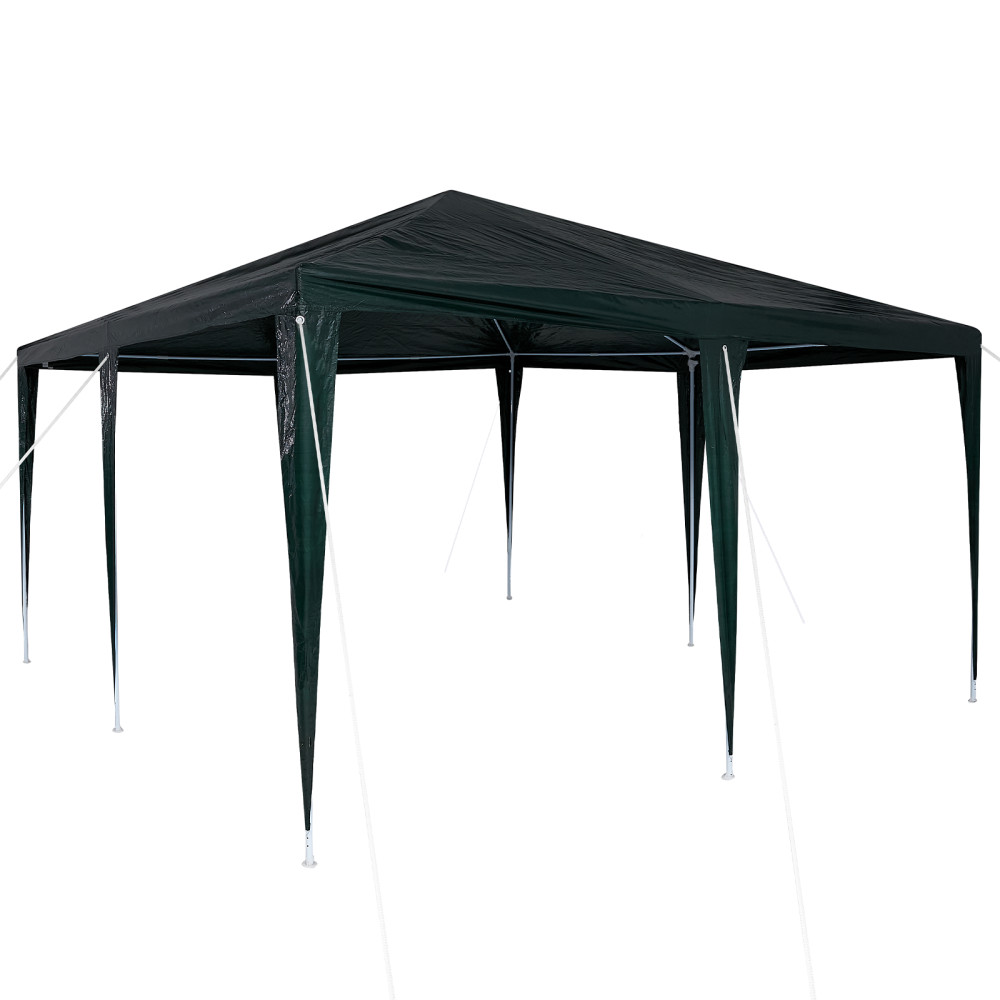 Produktbild för Partytält Grön 400 x 400 x 266 cm Polyeten och Stål
