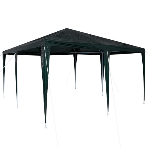 vidaXL Partytält Grön 400 x 400 x 266 cm Polyeten och Stål