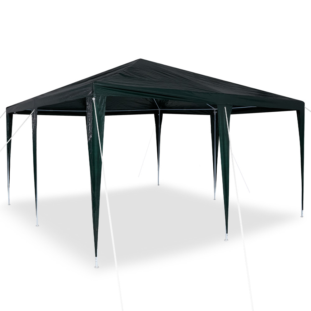 Produktbild för Partytält Grön 400 x 400 x 266 cm Polyeten och Stål