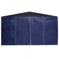 Produktbild för Partytält Blå 400 x 400 x 266 cm polyeten