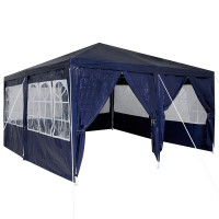 Produktbild för Partytält Blå 400 x 400 x 266 cm polyeten