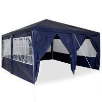 Produktbild för Partytält Blå 400 x 400 x 266 cm polyeten