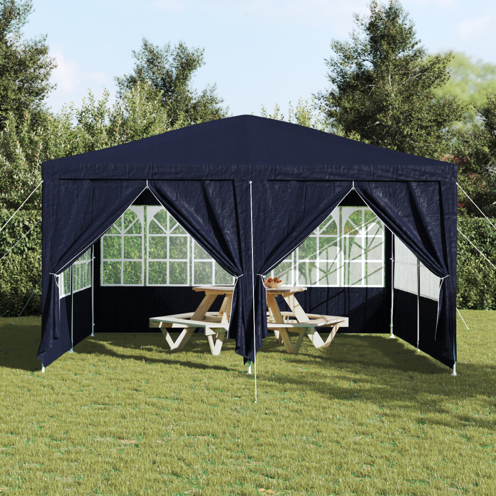 Produktbild för Partytält Blå 400 x 400 x 266 cm polyeten