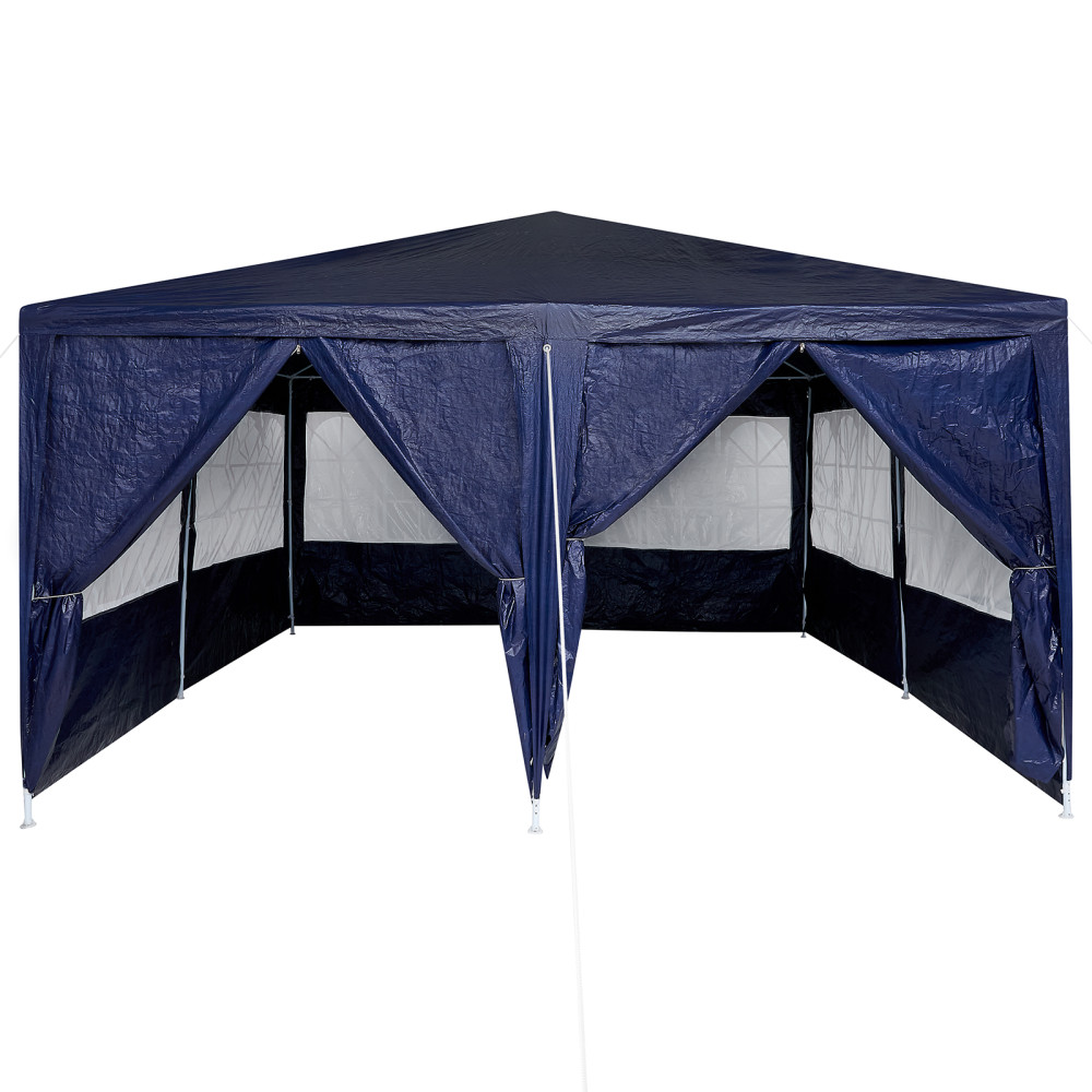 Produktbild för Partytält Blå 400 x 400 x 266 cm polyeten