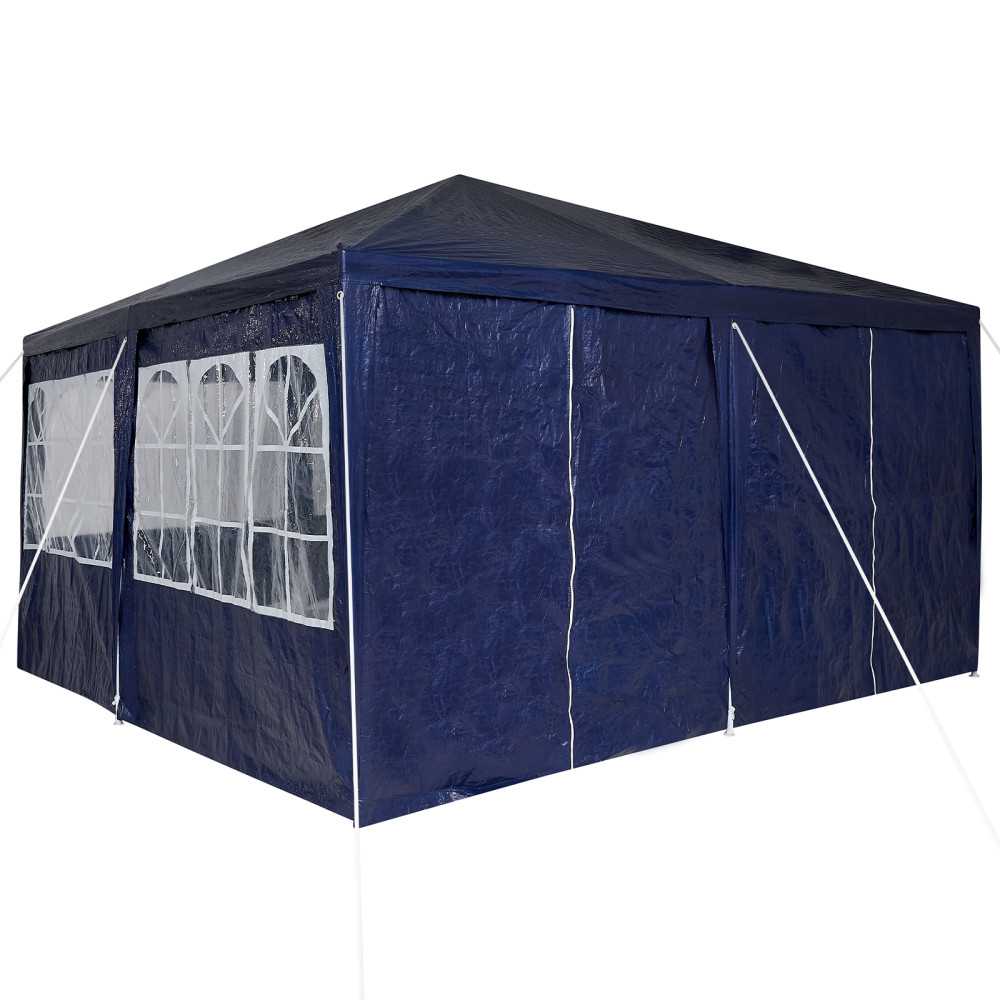 Produktbild för Partytält Blå 400 x 400 x 266 cm polyeten