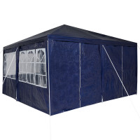 Produktbild för Partytält Blå 400 x 400 x 266 cm polyeten