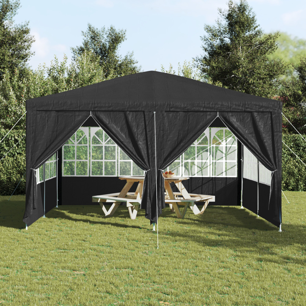 Produktbild för Partytält Antracit 400 x 400 x 266 cm polyeten