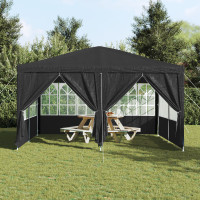 Produktbild för Partytält Antracit 400 x 400 x 266 cm polyeten