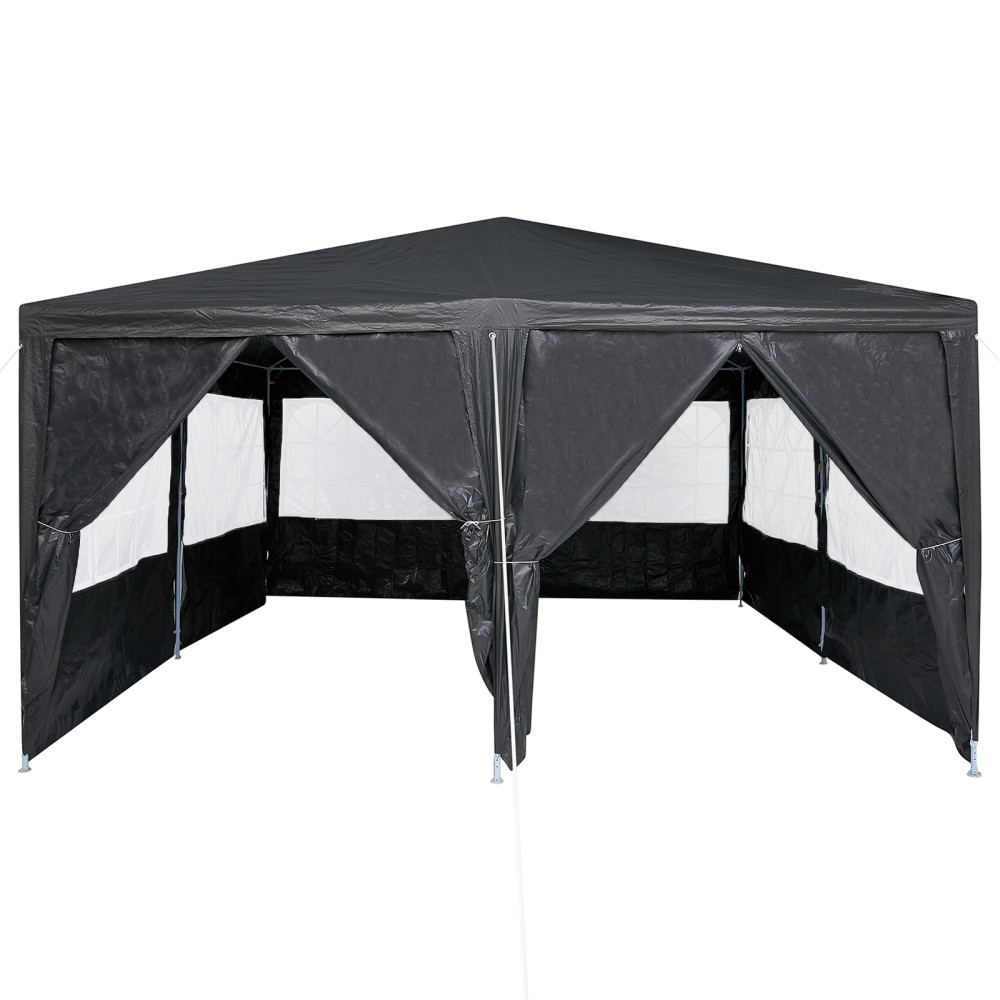 Produktbild för Partytält Antracit 400 x 400 x 266 cm polyeten
