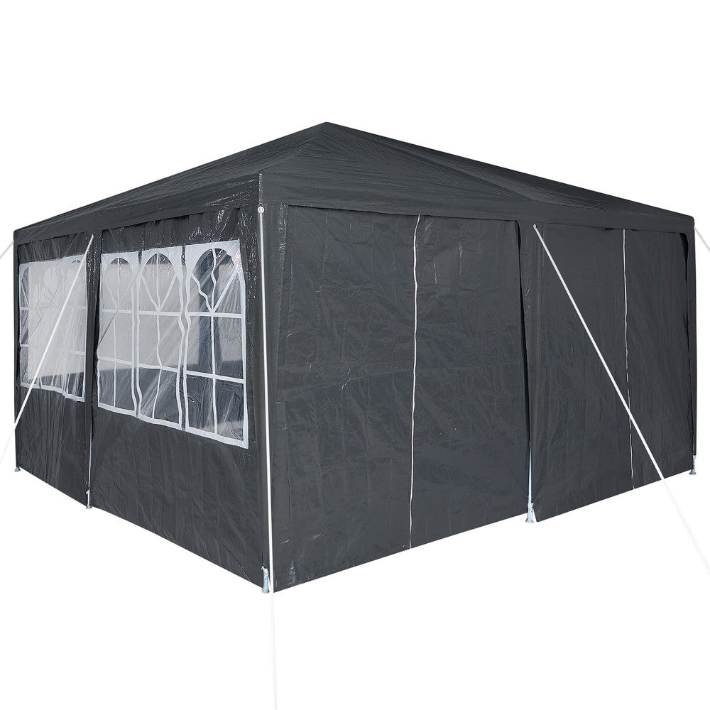Produktbild för Partytält Antracit 400 x 400 x 266 cm polyeten
