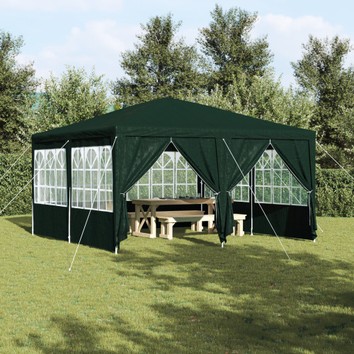 vidaXL Partytält Grön 400 x 400 x 266 cm polyeten
