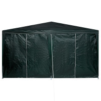 Produktbild för Partytält Grön 400 x 400 x 266 cm polyeten