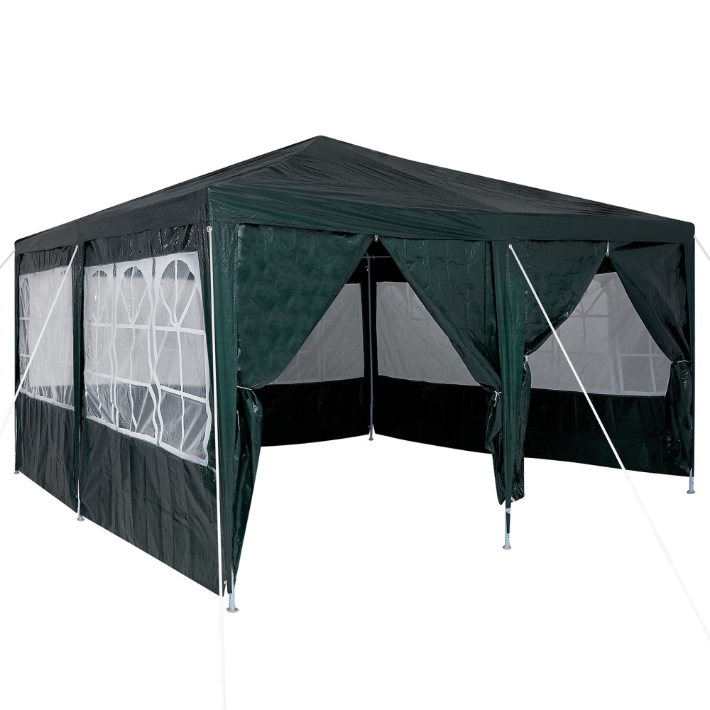 Produktbild för Partytält Grön 400 x 400 x 266 cm polyeten