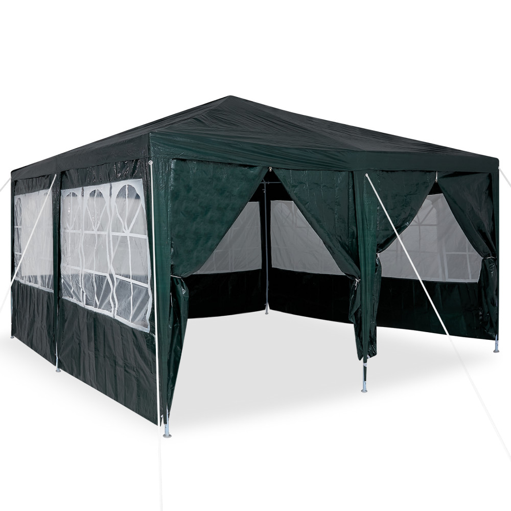 Produktbild för Partytält Grön 400 x 400 x 266 cm polyeten