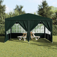 Produktbild för Partytält Grön 400 x 400 x 266 cm polyeten