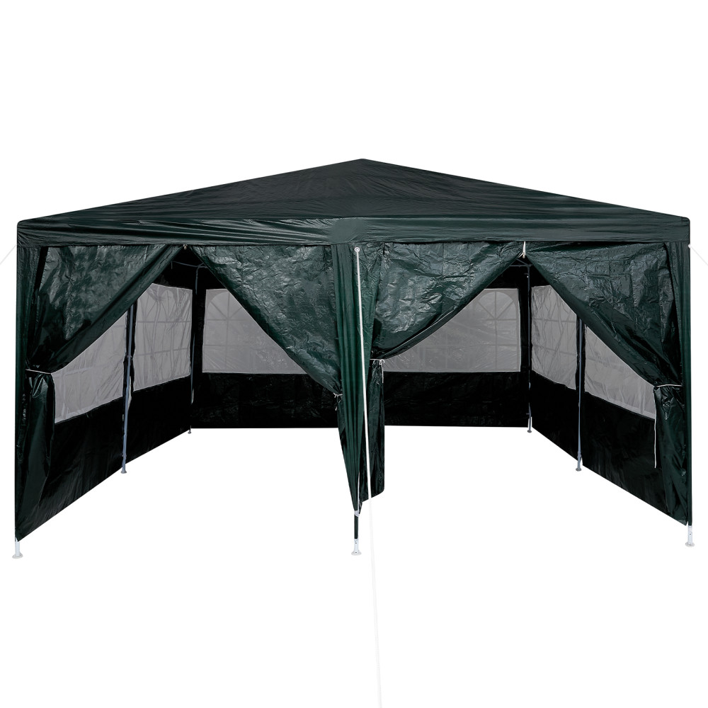 Produktbild för Partytält Grön 400 x 400 x 266 cm polyeten