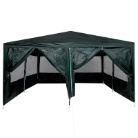 Produktbild för Partytält Grön 400 x 400 x 266 cm polyeten