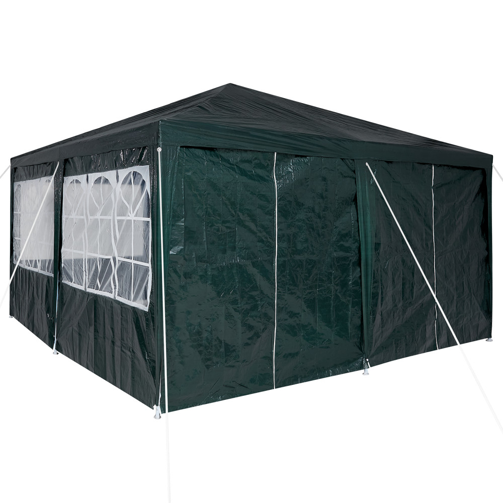 Produktbild för Partytält Grön 400 x 400 x 266 cm polyeten