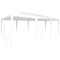 Produktbild för Partytält Vit 600 x 400 x 266 cm Polyeten och Stål