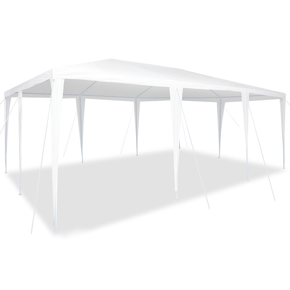 Produktbild för Partytält Vit 600 x 400 x 266 cm Polyeten och Stål