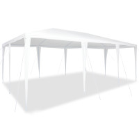 Produktbild för Partytält Vit 600 x 400 x 266 cm Polyeten och Stål