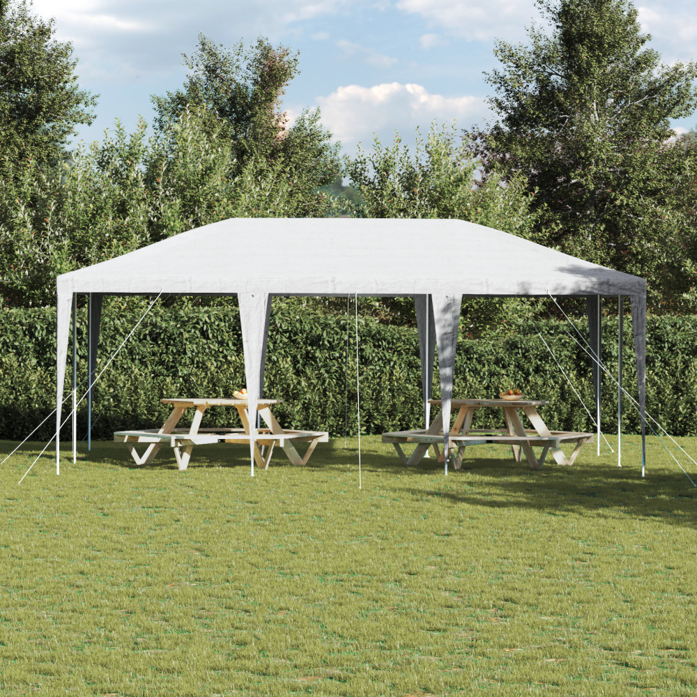 Produktbild för Partytält Vit 600 x 400 x 266 cm Polyeten och Stål