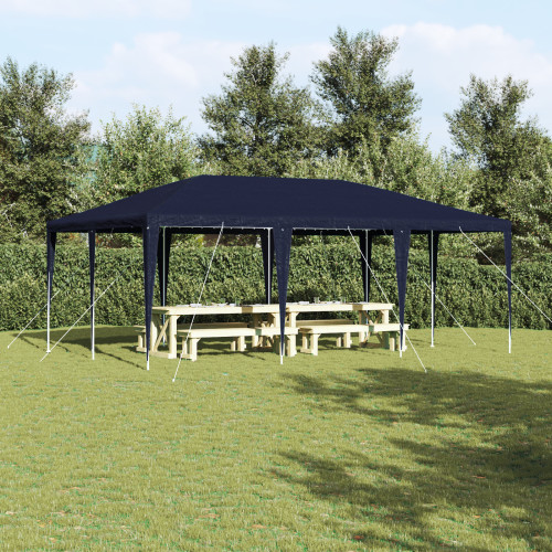 vidaXL Partytält Blå 600 x 400 x 266 cm Polyeten och Stål