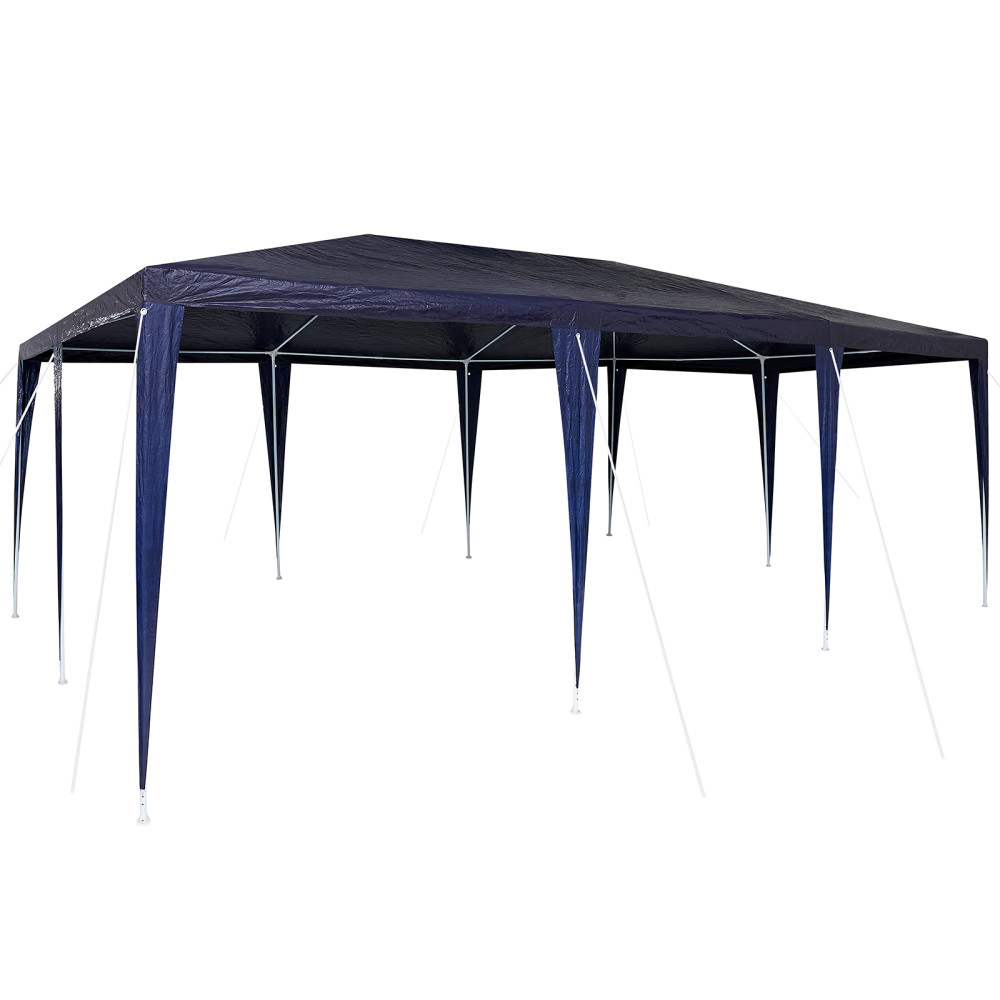 Produktbild för Partytält Blå 600 x 400 x 266 cm Polyeten och Stål