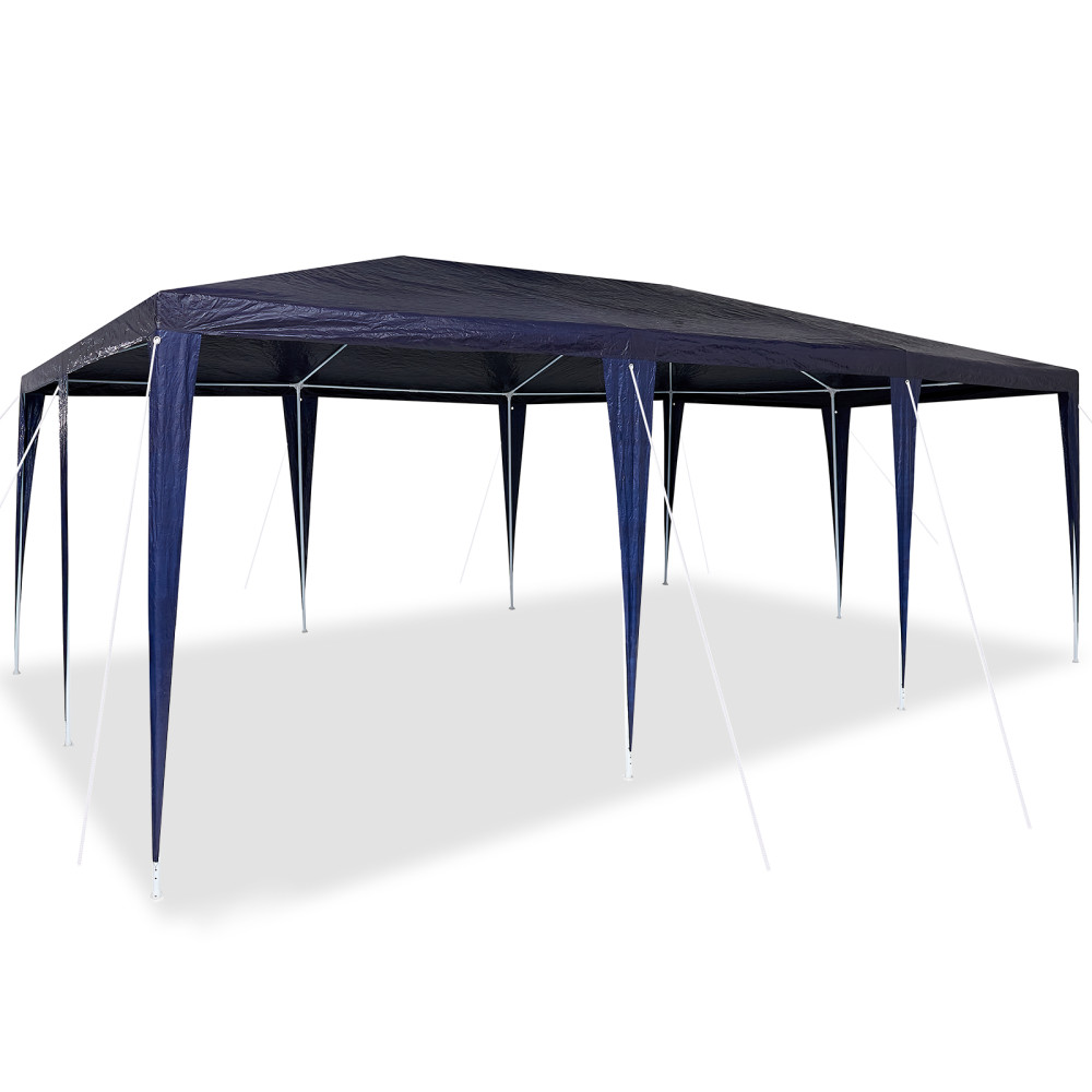 Produktbild för Partytält Blå 600 x 400 x 266 cm Polyeten och Stål