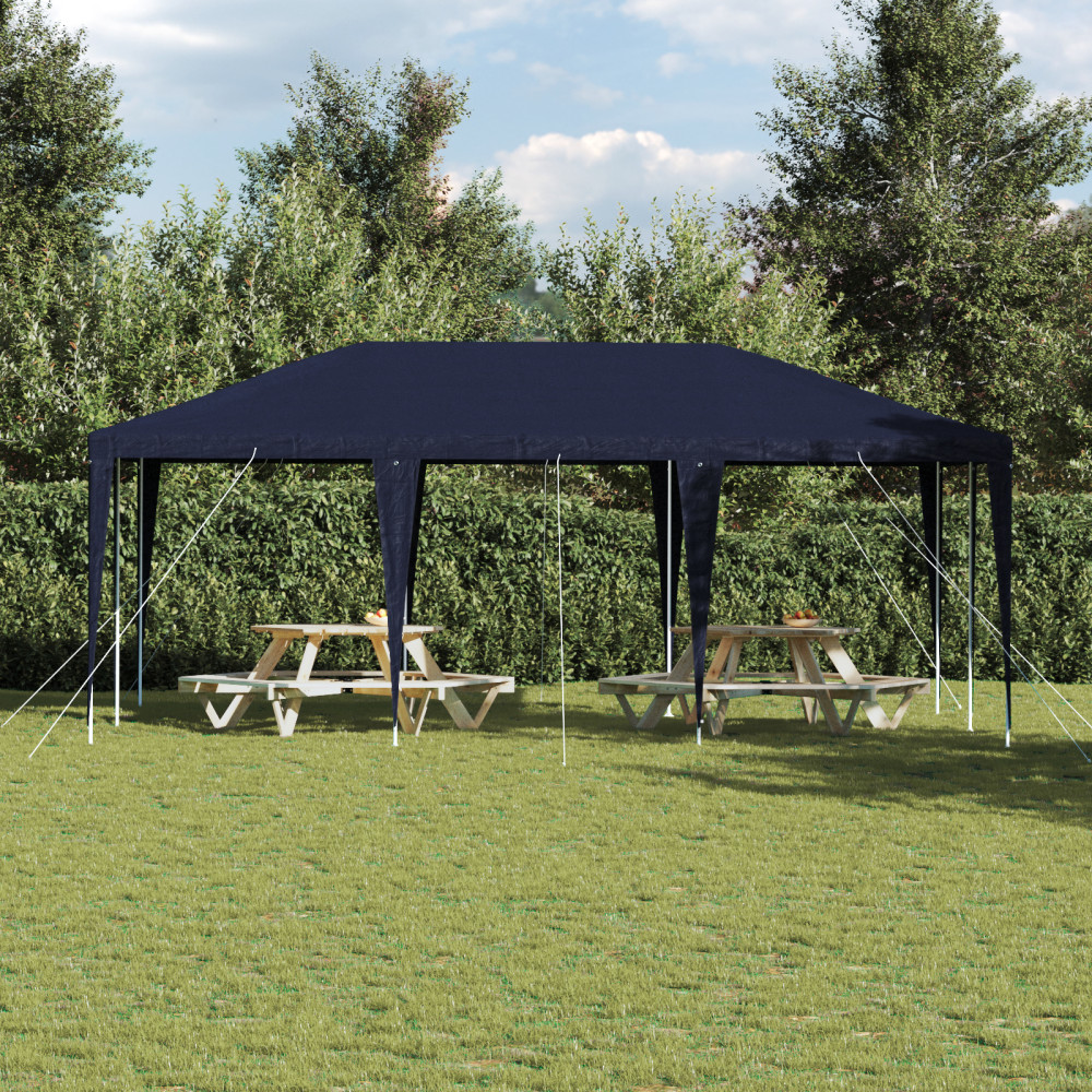 Produktbild för Partytält Blå 600 x 400 x 266 cm Polyeten och Stål